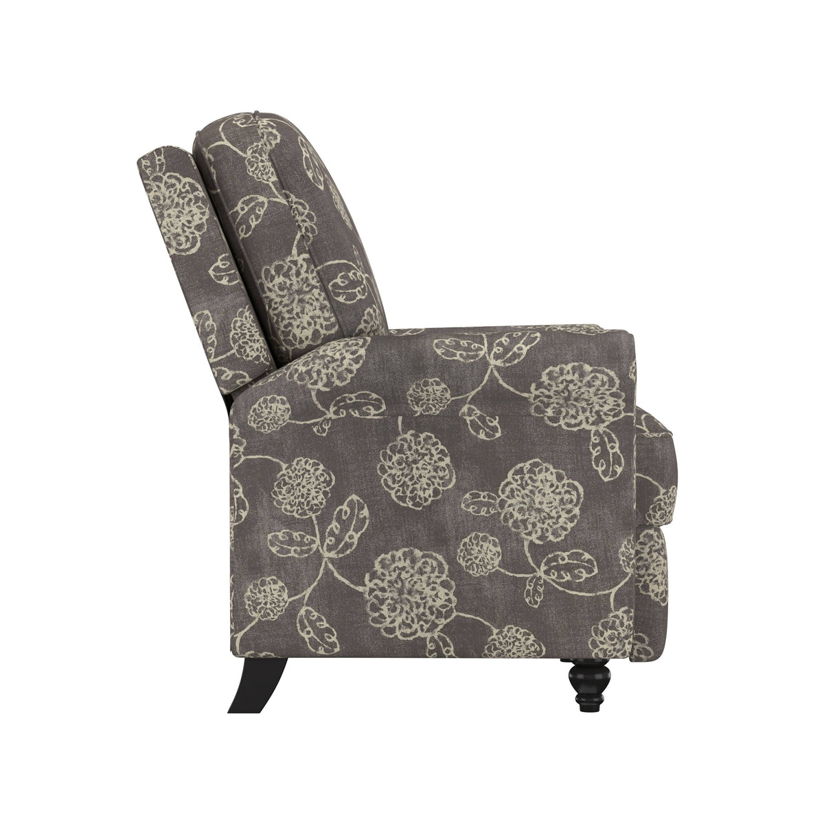 Warm Multi Floral Push Back Recliner Chair V96329