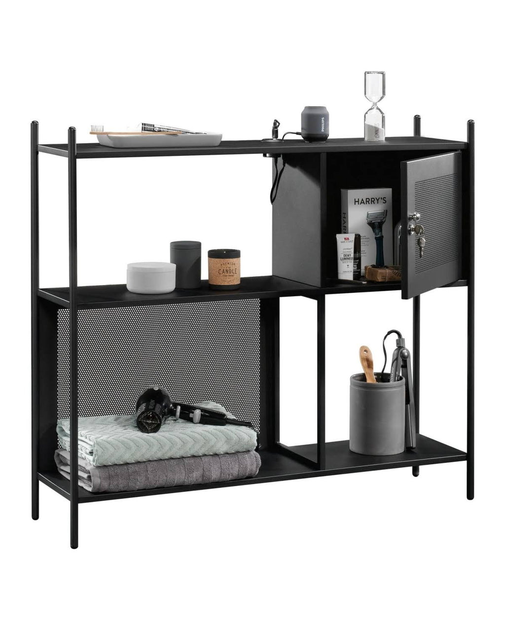 Black Storage Cabinet L6268