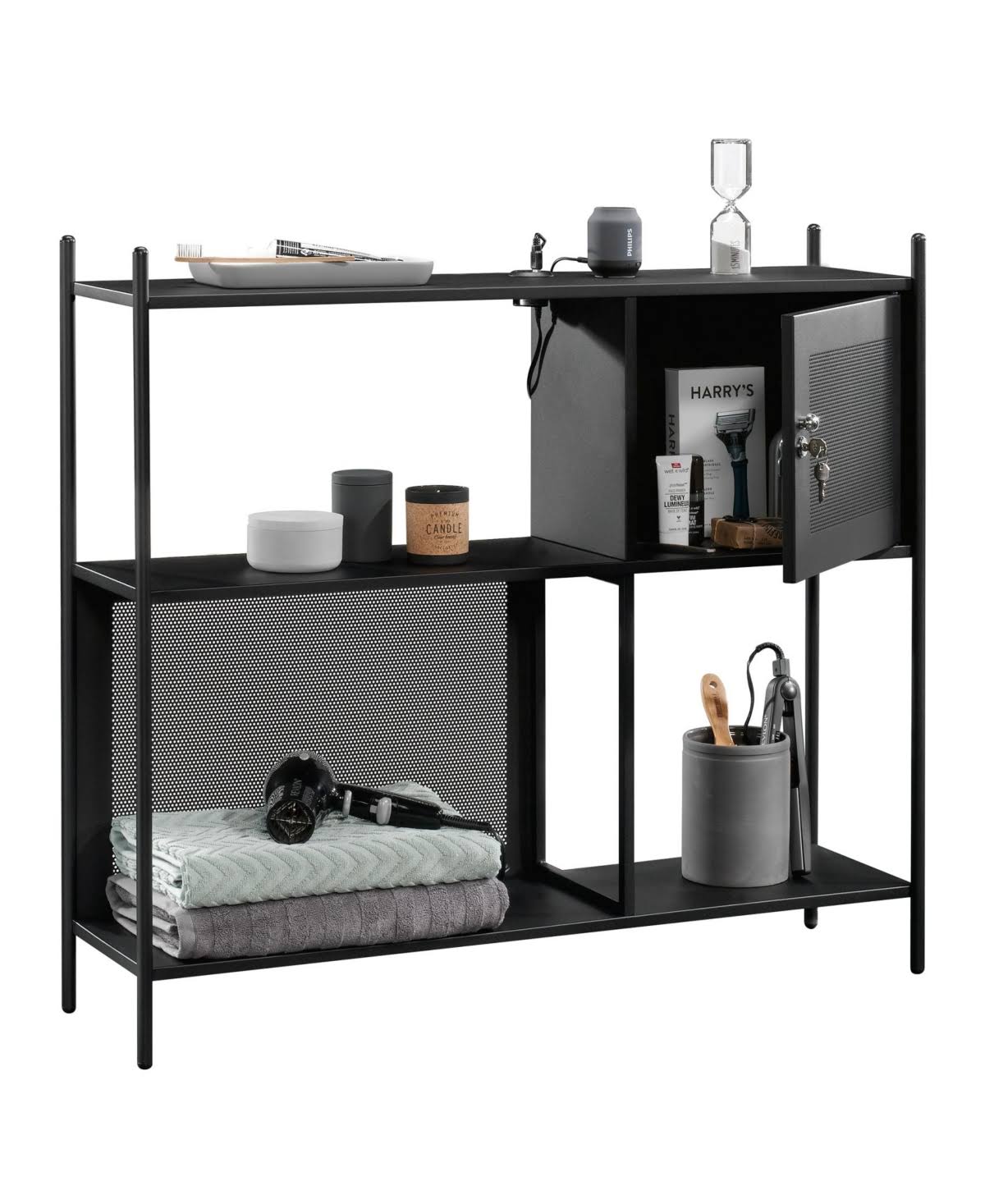 Black Storage Cabinet L6268