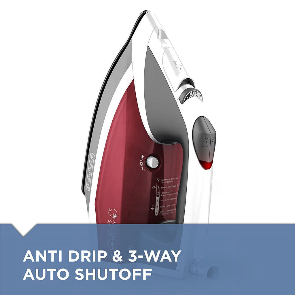 Red Steam Iron Z2947