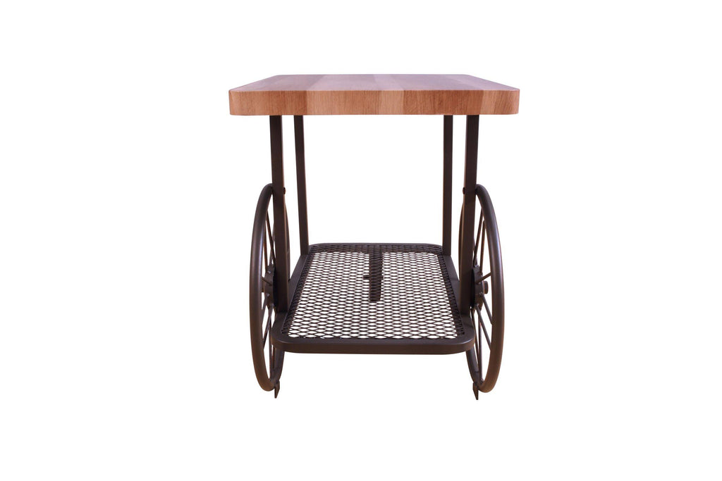 Oak & Antique Gray End Table M63888