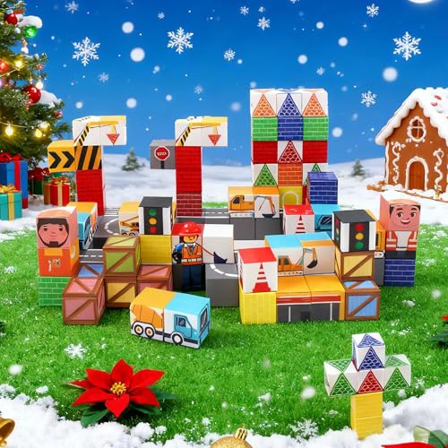 100PCS Magnetic Building Blocks Advent Calendar P115875