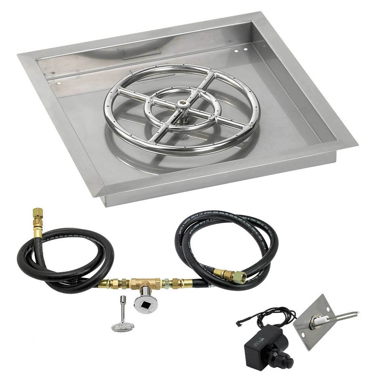 30x22 Stainless Steel Drop-In Pan with Match Light Kit G592