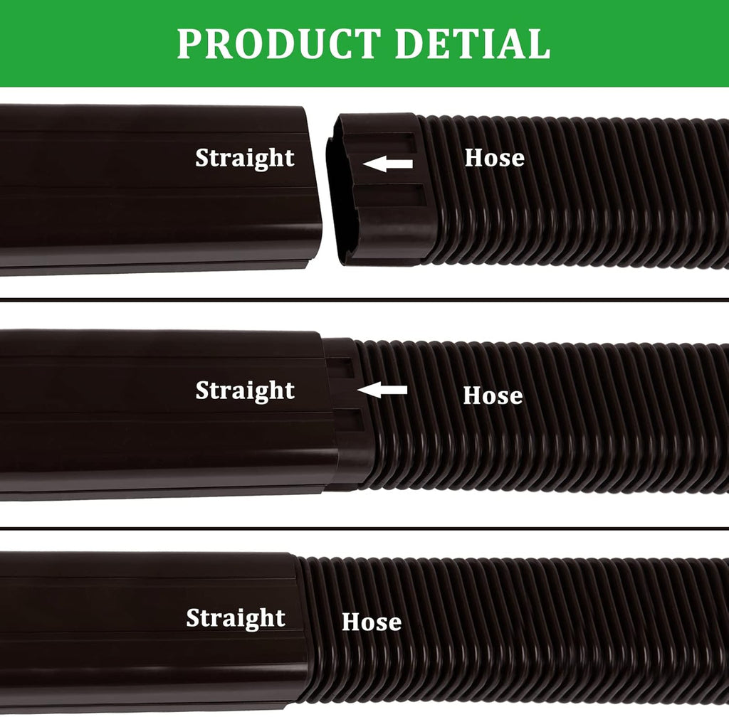 16.5Ft PVC Line Set Cover Kit for Ductless Mini Split Air Conditioners H17972