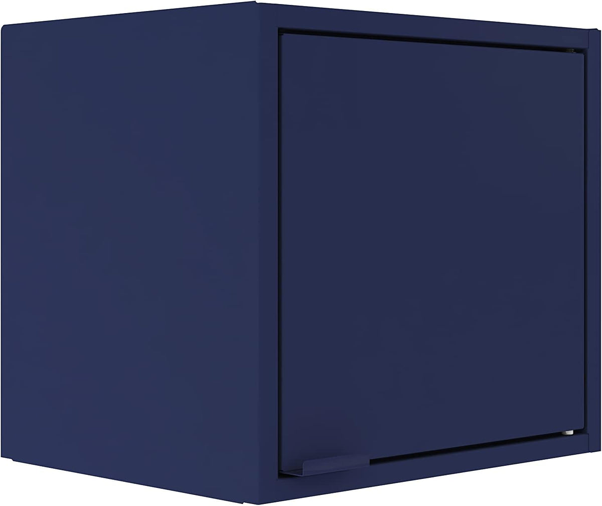 White Wall-Mounted Floating Steel Niche Cabinet L287