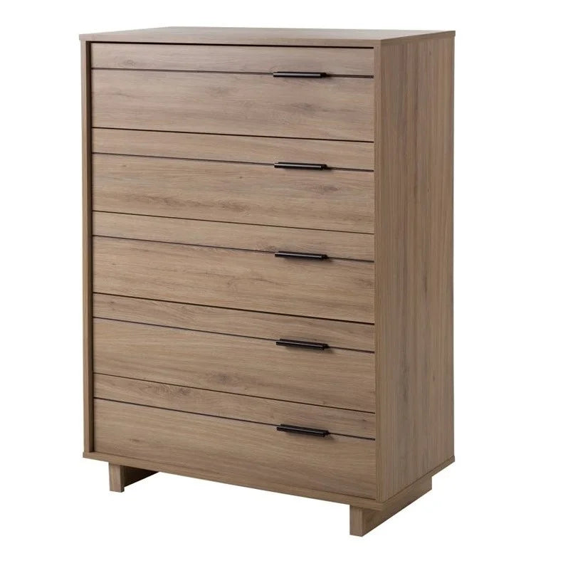 Rustic Oak 5-Drawers Dresser D573584