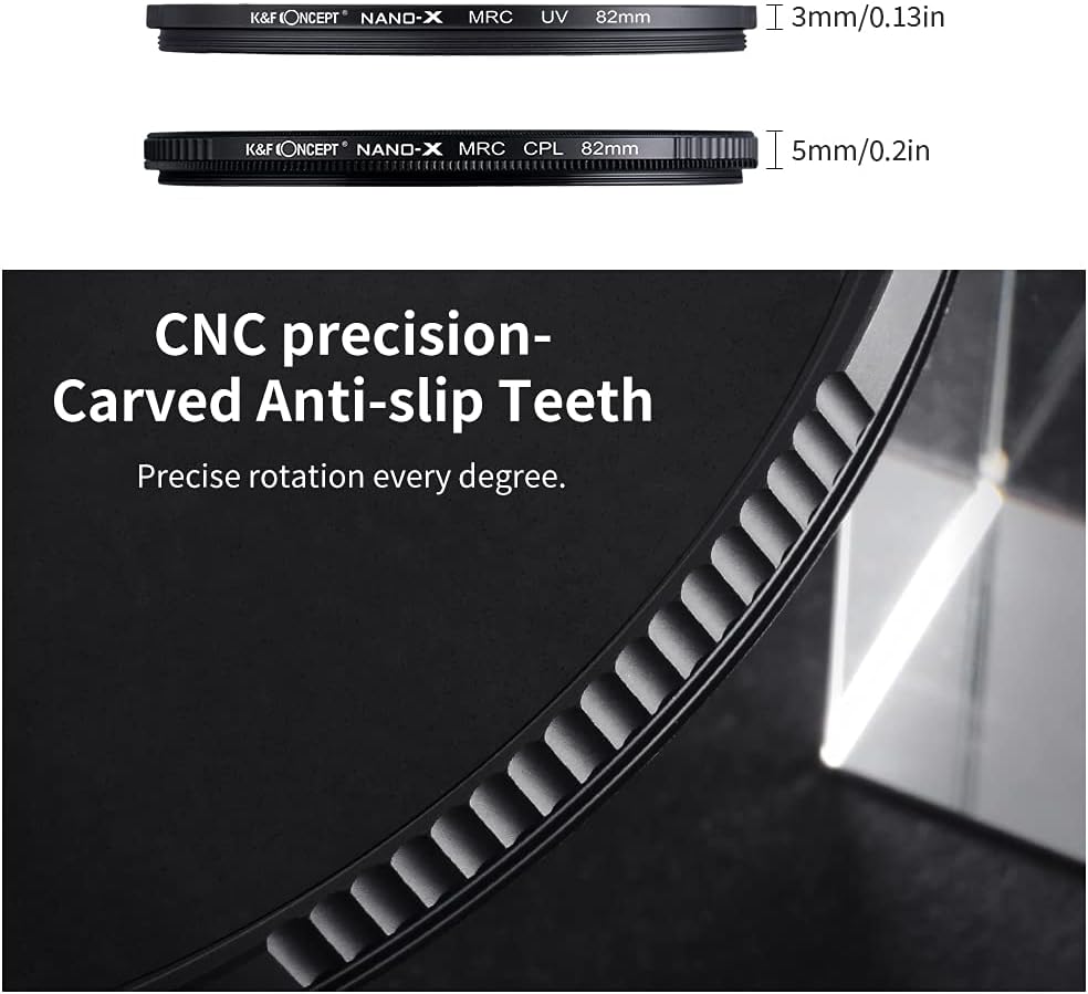 67mm Circular Polarizer & UV Protection Filter Kit (2 pcs) V591
