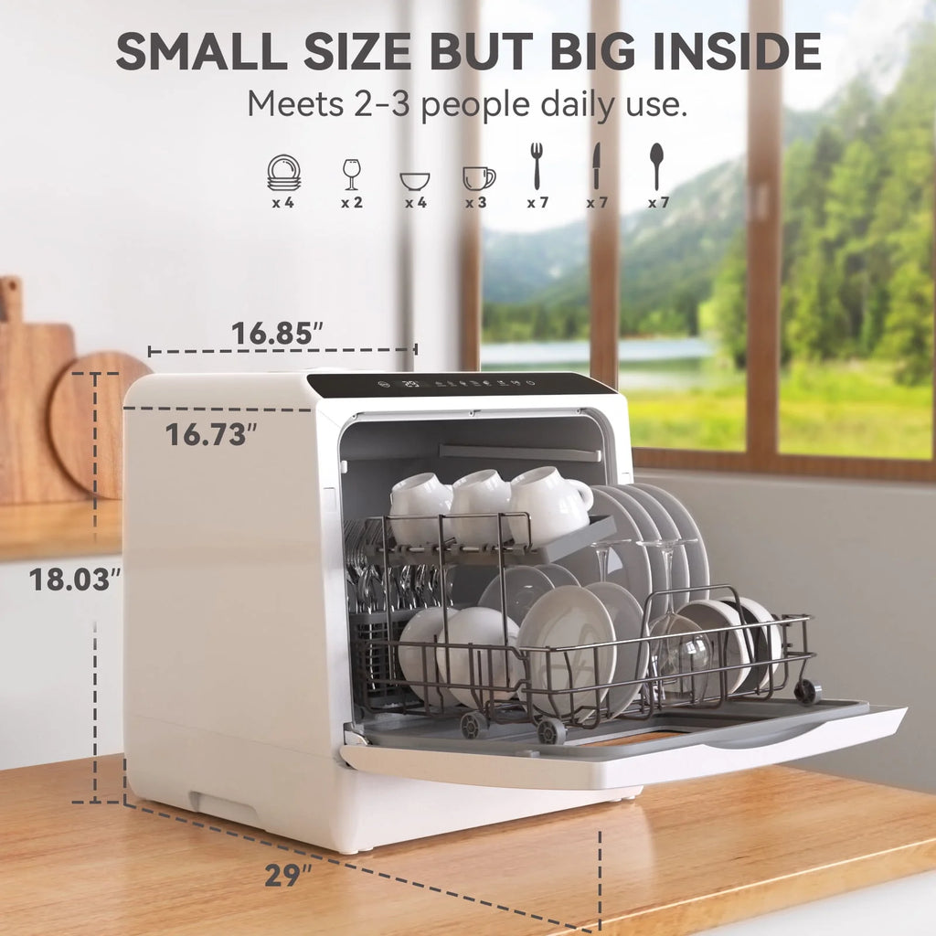Portable Countertop Dishwasher with 5L Built-in Water Tank U304225