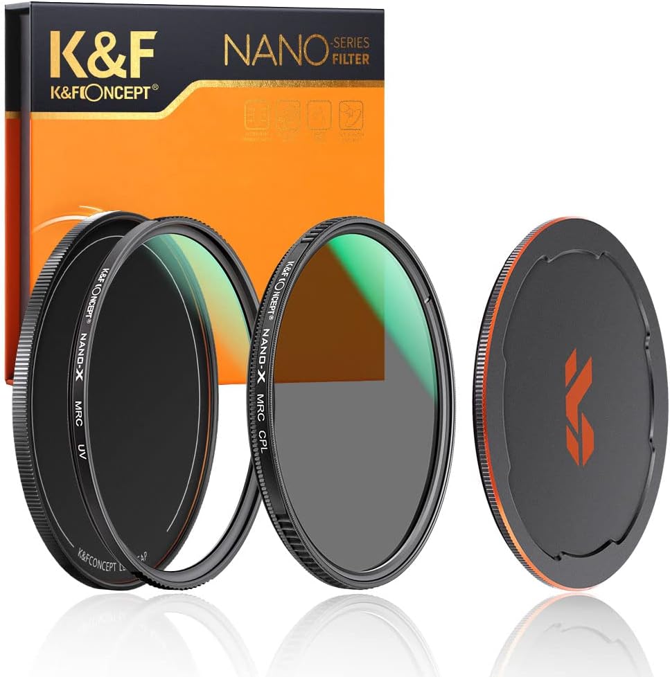 67mm Circular Polarizer & UV Protection Filter Kit (2 pcs) V591