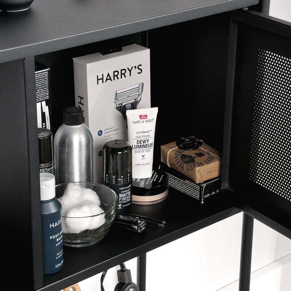 Black Storage Cabinet L6268