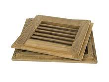 Teak Louvered Door & Frame U570