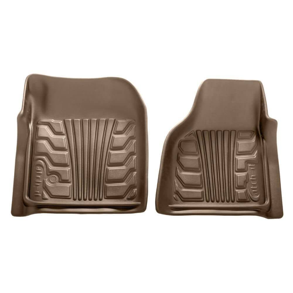 Vinyl Floor Mat Front Tan C442