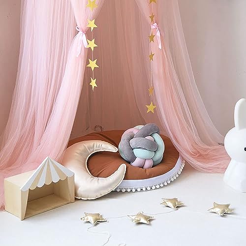 Blue Round Dome Bed Canopy with Lights G149