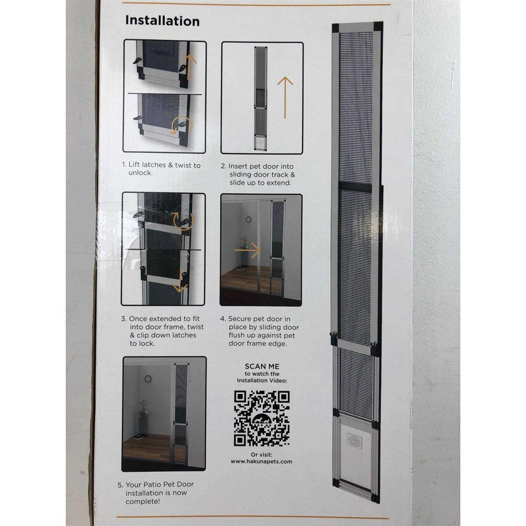 Small Silver Patio Pet Door E25748