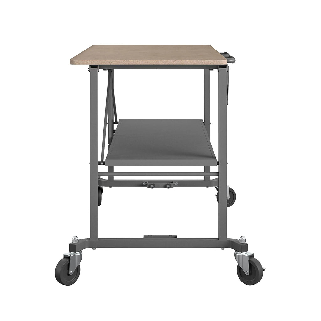 Portable Folding Workbench with Locking Casters, 600 lb. Capacity A772