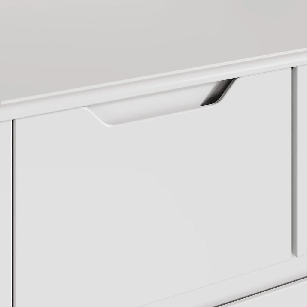 White 5 Drawer Wood Dresser J44669