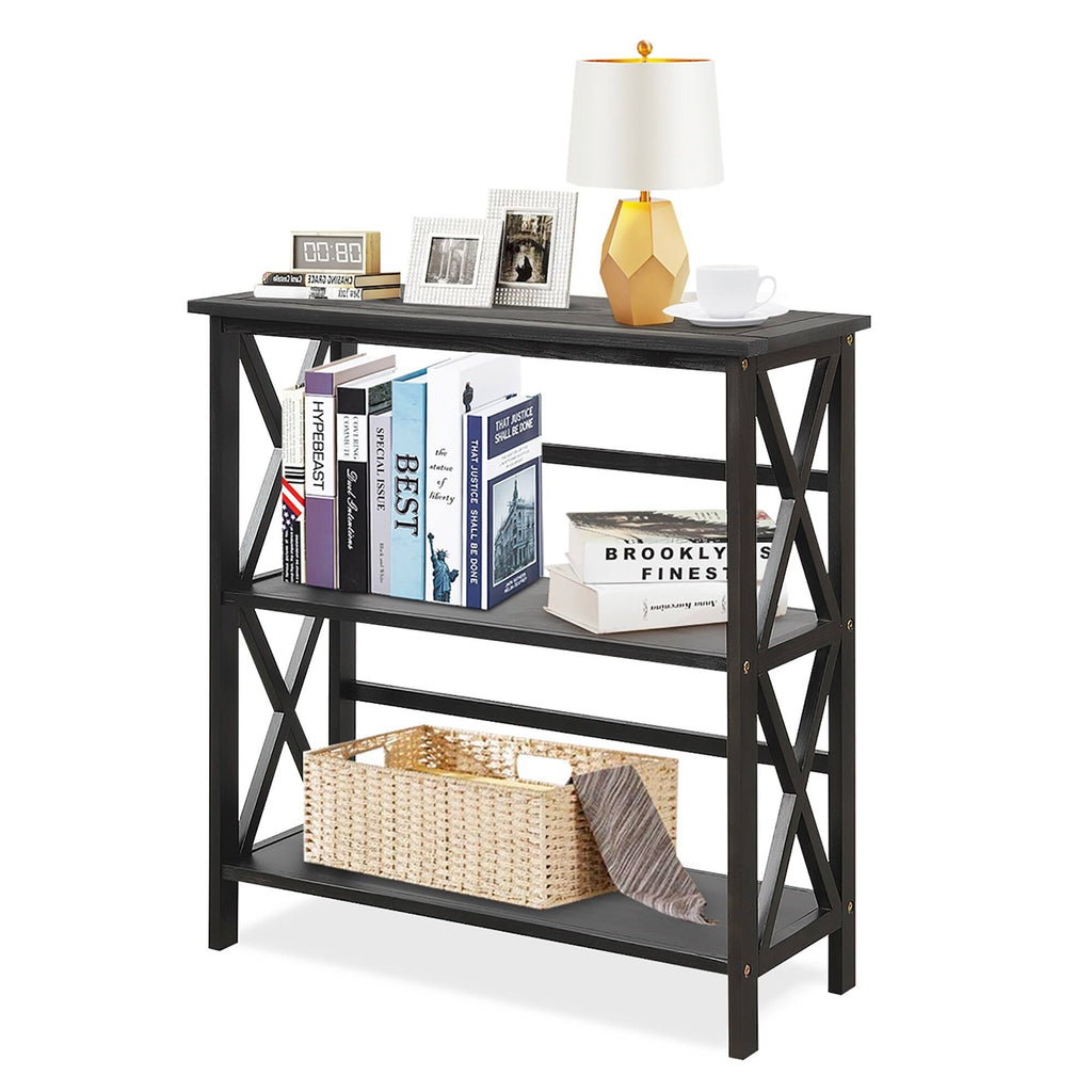 3-Tier Wooden Open Shelf Bookcase L742