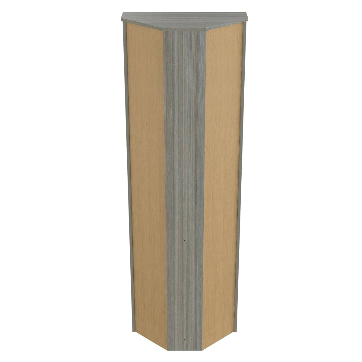 Smoked Oak Corner Bookcase V97133
