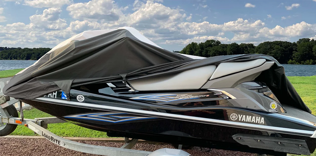 Black/Grey Jet Ski Watercraft Cover R492292