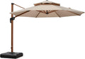 Navy Blue Cantilever Patio Umbrella Y1974