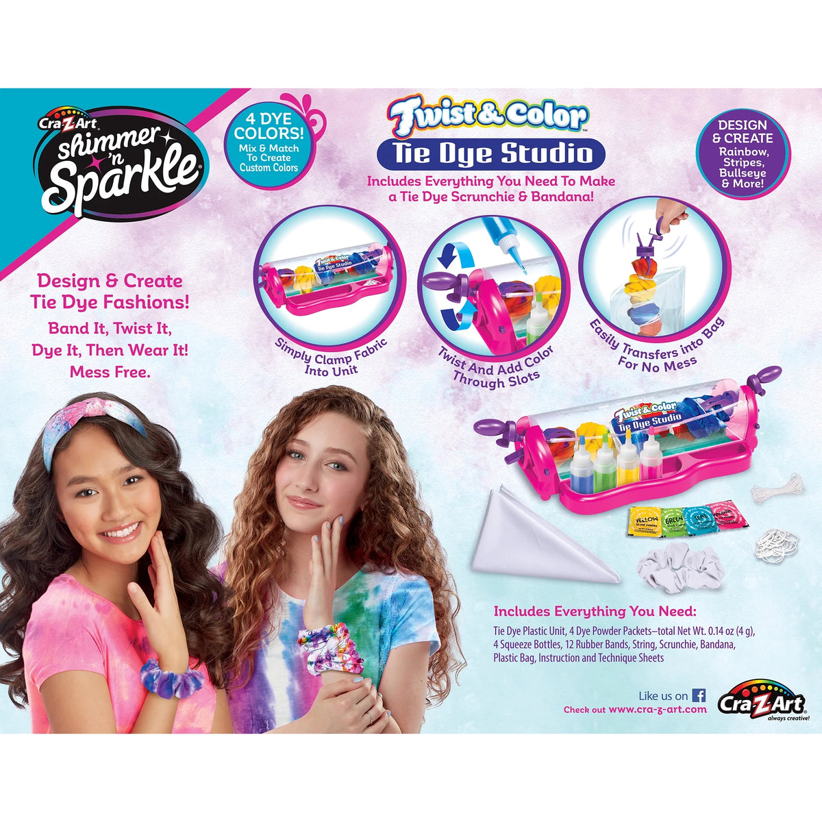 Twist & Color Tie Dye Studio Craft Kit J49304