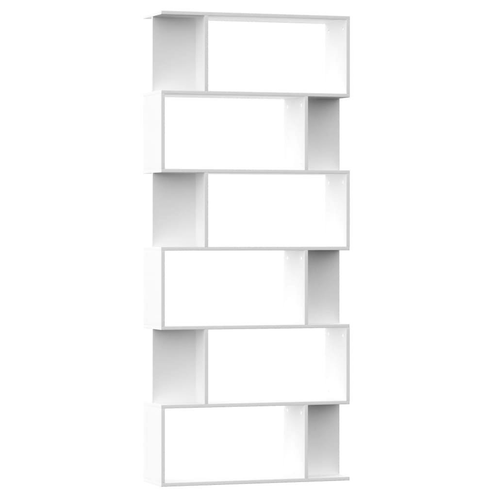 White Chipboard Book Cabinet Room Divider F142
