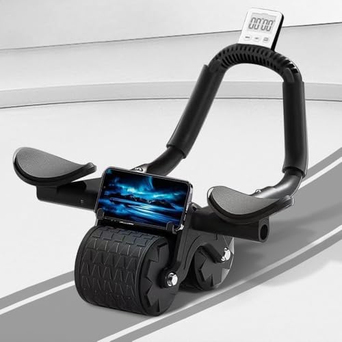 Ab Roller Wheel with Timer & Knee Mat, Elbow Support C6815