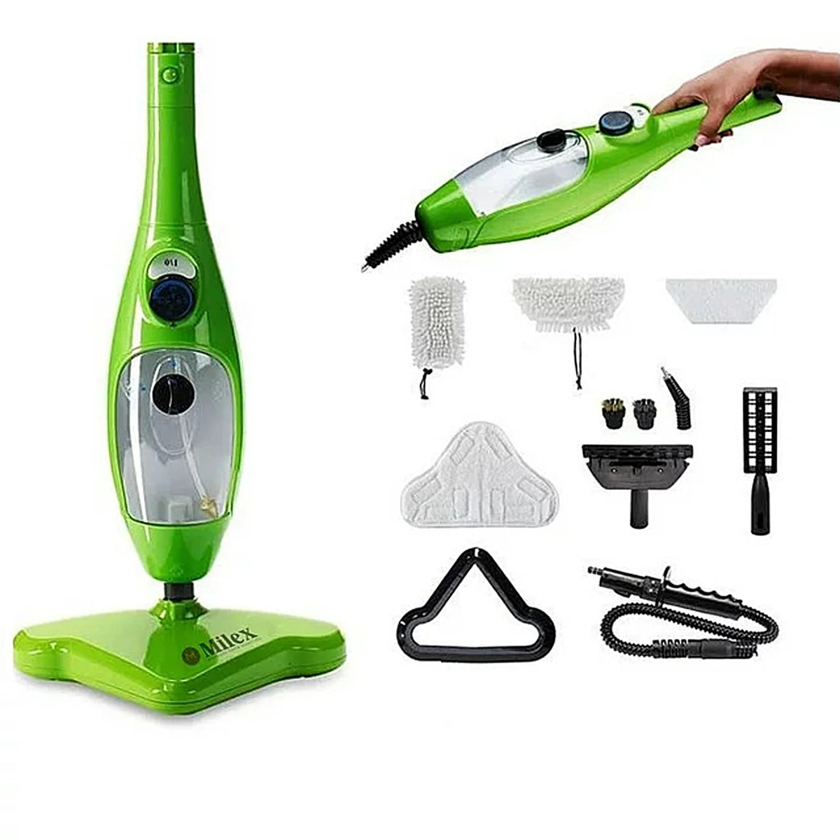 Floor Steamer with Detachable Handheld Steam Cleaner V460