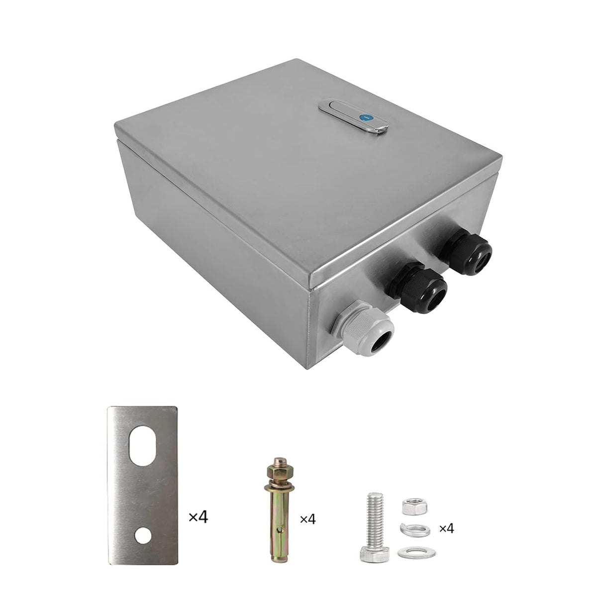 304 Stainless Steel IP65 Waterproof Junction Box with Lock X211