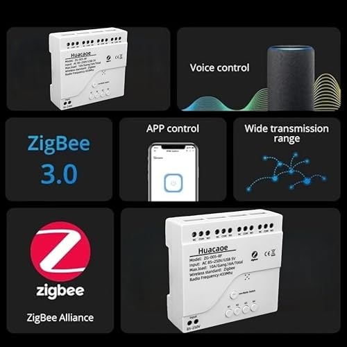 Zigbee 4CH DC7-32V USB 5V Relay Smart Switch Module Z376874