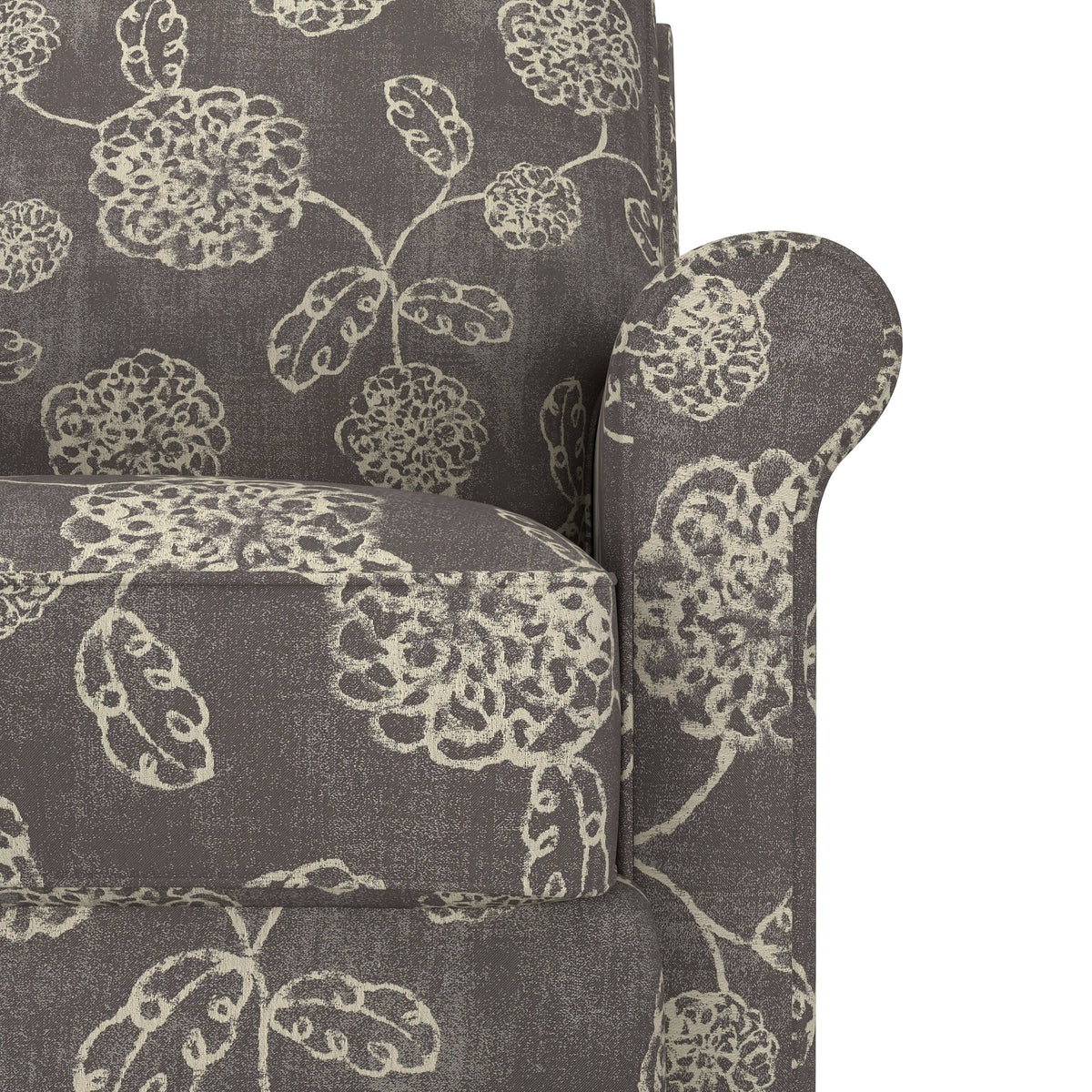 Warm Multi Floral Push Back Recliner Chair V96329