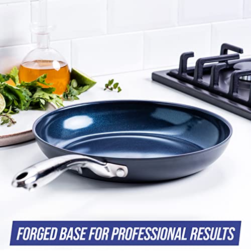 Grey 10" Hard Anodized Ceramic Nonstick Frying Pan N618