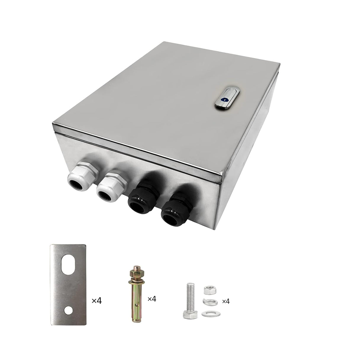304 Stainless Steel IP65 Waterproof Junction Box with Lock X211