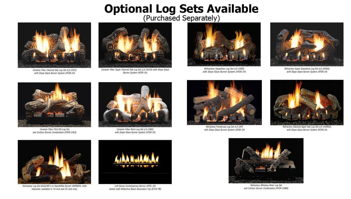 Vent-Free Louvered GAS Firebox P991