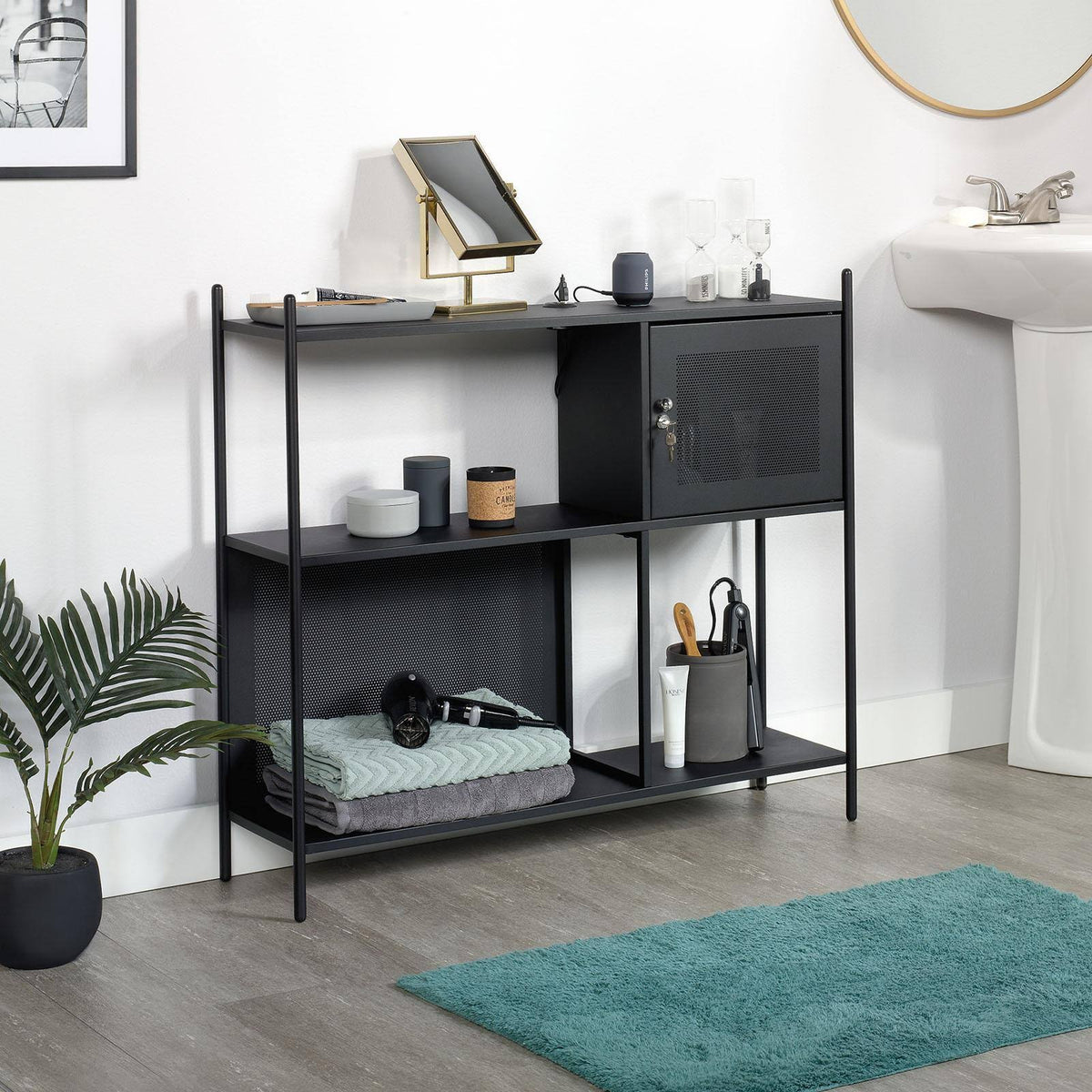Black Storage Cabinet L6268