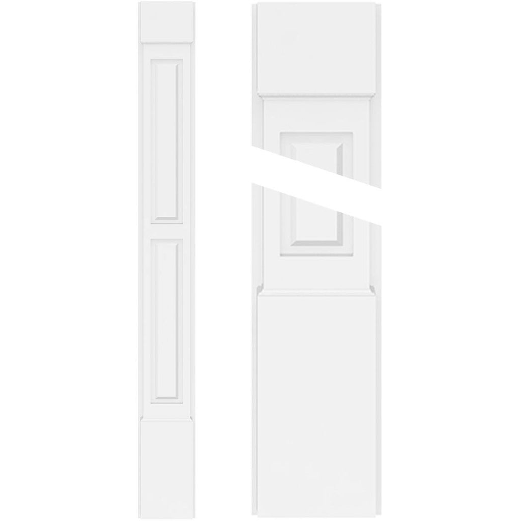 PVC Pilaster with Standard Capital & Base (Pair) U28974