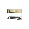 3-15/16x22 x 9-1/8x22 Double Action Medium Duty Floor Mount Satin Brass C11694