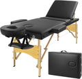 Black Folding Massage Table with Carry Case Y8643