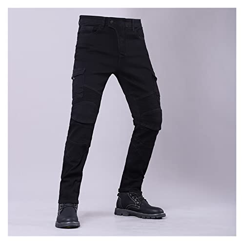 Blue Detachable Armor Motorcycle Riding Jeans K295