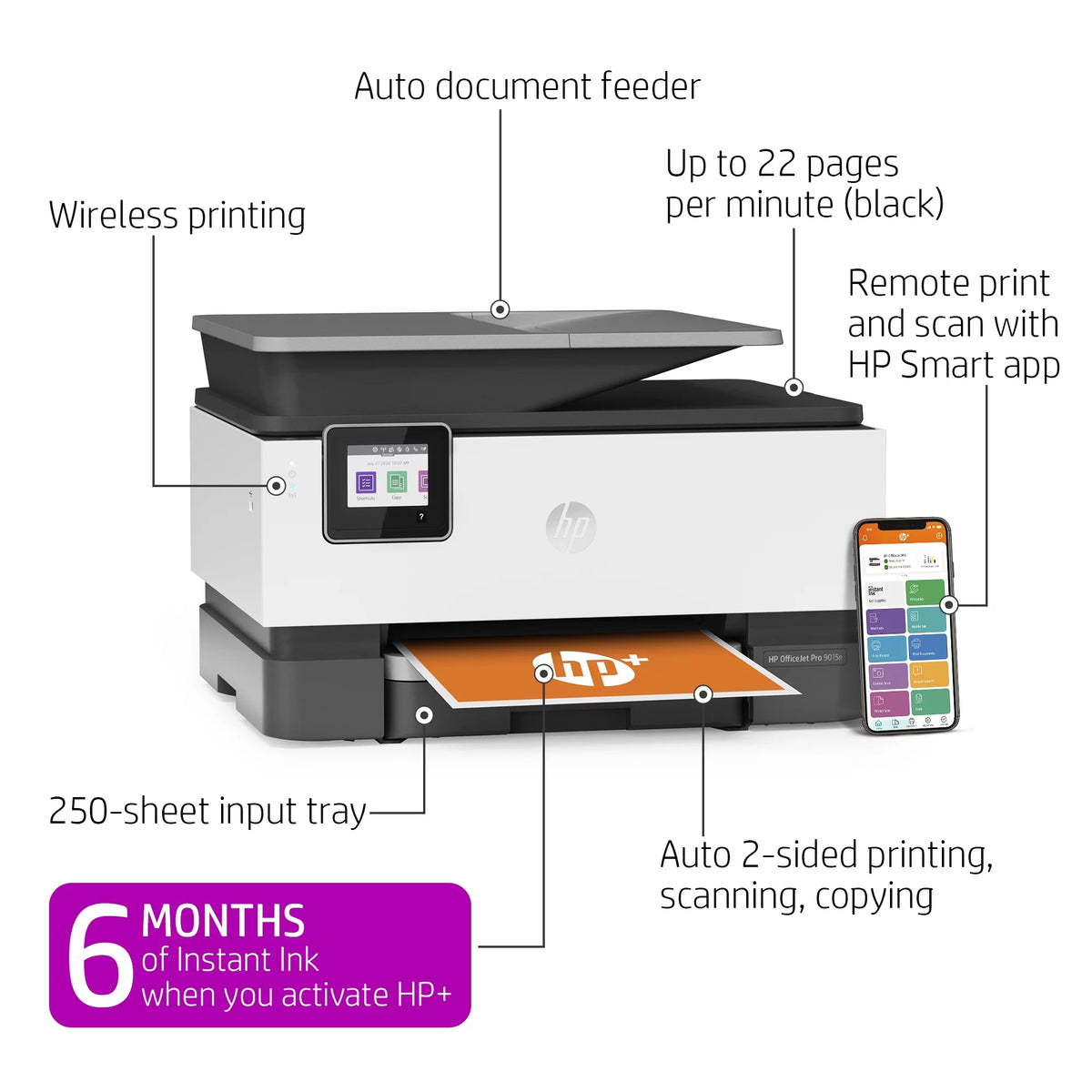 Wireless Color Inkjet Printer R93427