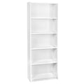 White 5 Shelf Bookcase D59035