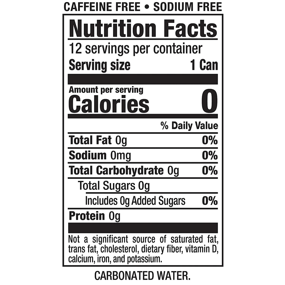 12 oz. Cans Sparkling Seltzer Water (Pack of 12) U740
