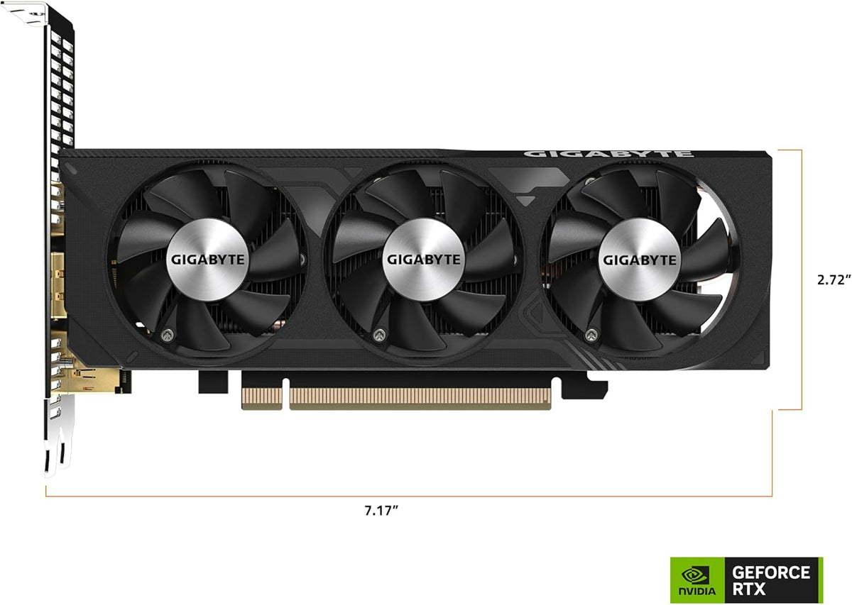 GeForce RTX 4060 OC Low Profile 8G Graphics Card, 8GB 128-bit GDDR6 H68250