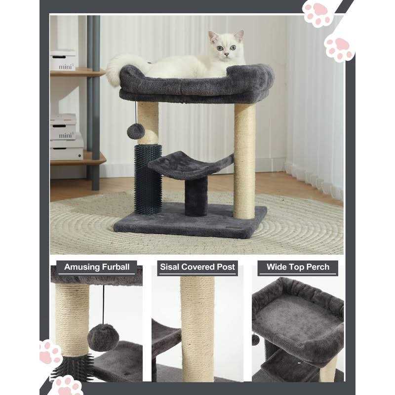 Cat Tree Tower with Scratching Post and Cozy Perch R228940