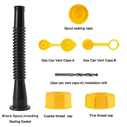 Black Gas Can Nozzle Replacement Kit C342