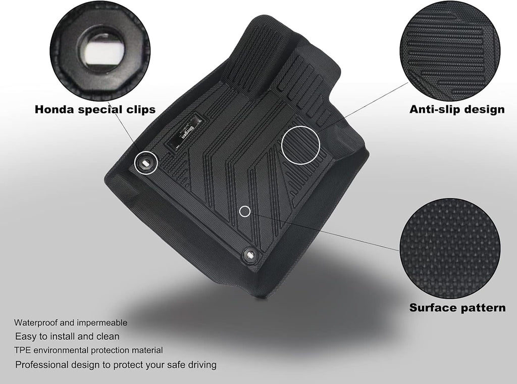 All-Weather Rubber Car Floor Mats & Cargo Trunk Liners Set M280631