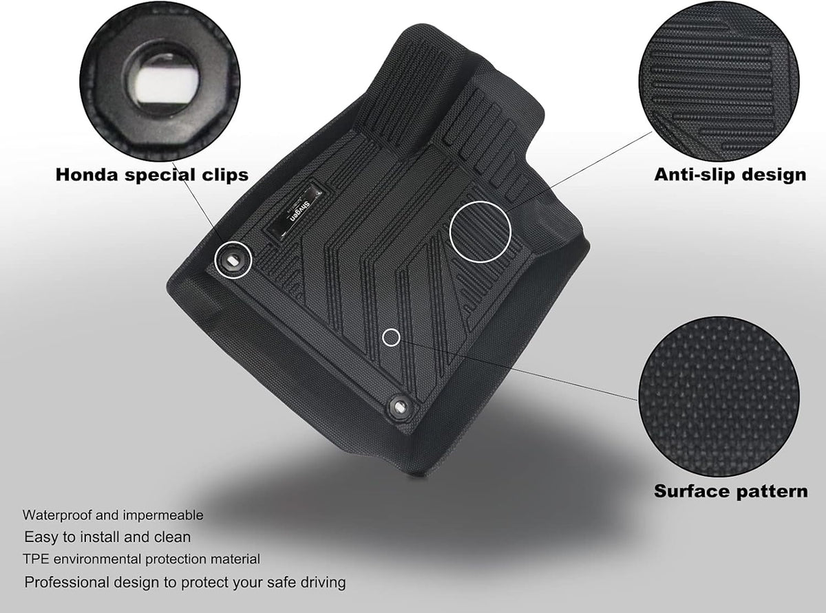 All-Weather Rubber Car Floor Mats & Cargo Trunk Liners Set M280631