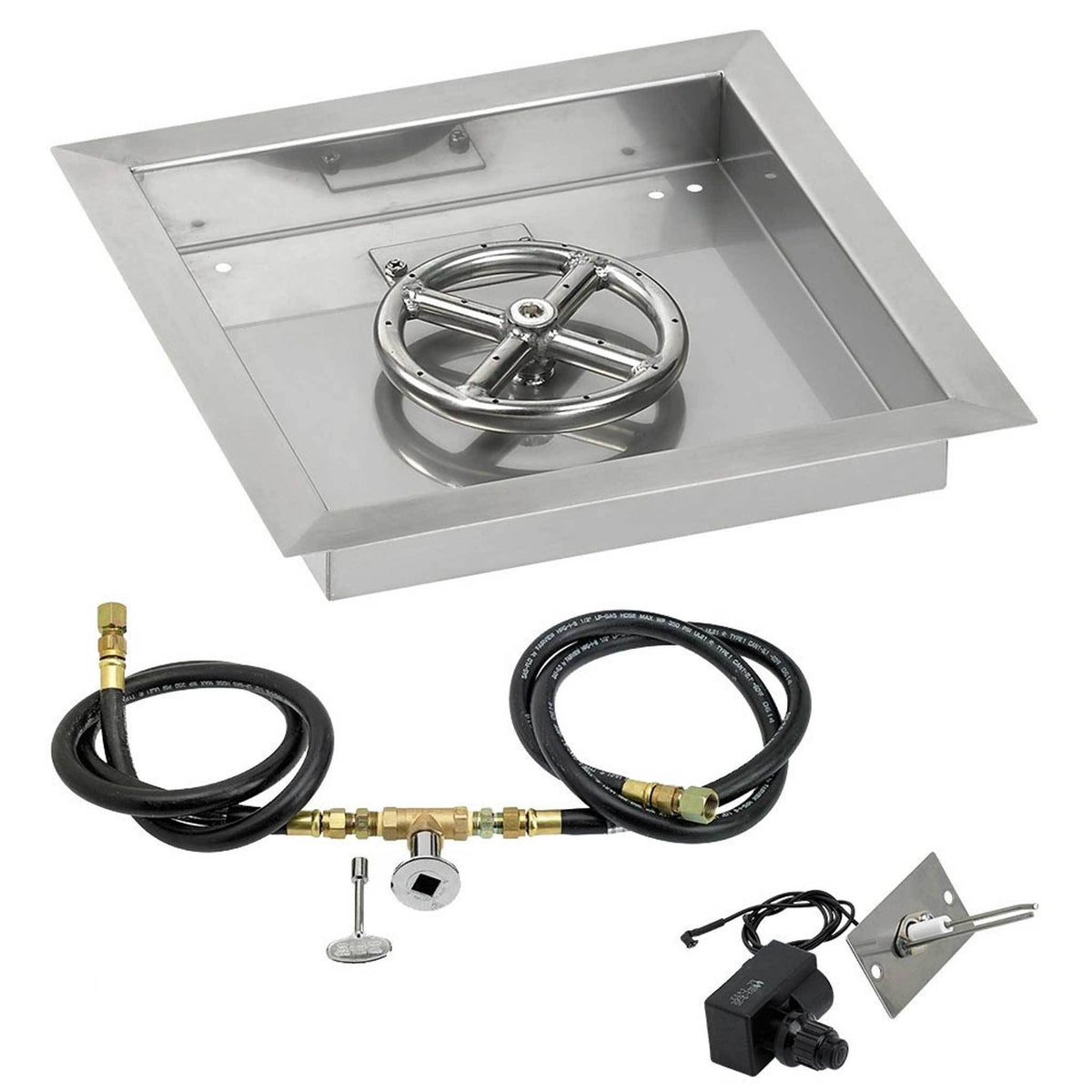 30x22 Stainless Steel Drop-In Pan with Match Light Kit G592
