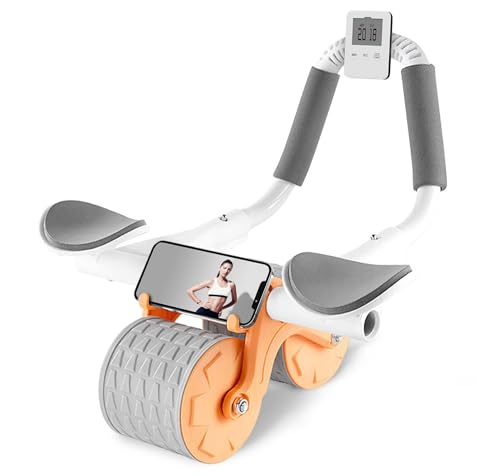 Ab Roller Wheel with Timer & Knee Mat, Elbow Support C6815