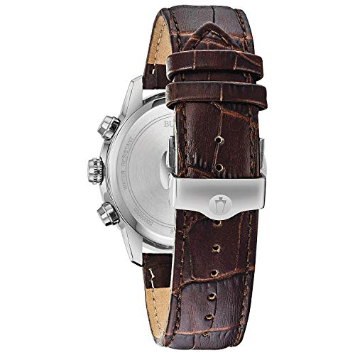 Men's Classic Chronograph Calendar Leather Strap Quartz Watch, 44mm N2542